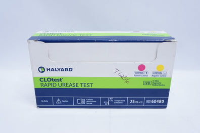 Halyard 60480 CLOtest Rapid Urease Test (x) - Box of 25